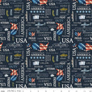 Letters From Home-Text Navy C15611-NAVY