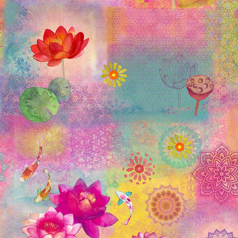 Lily Pond-Patchwork Orchid Y4618-121