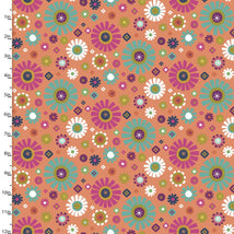 Living Wild-Geo Floral Coral 23607-CRL