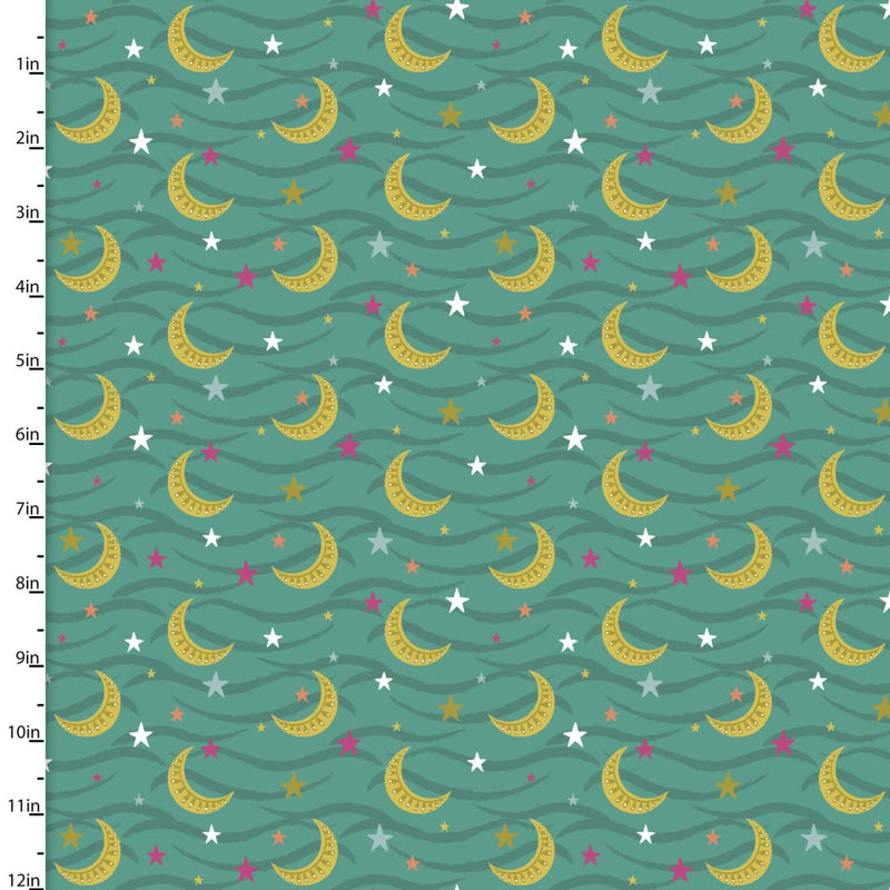 Living Wild-Stars & Moons Turquoise 23608-TRQ