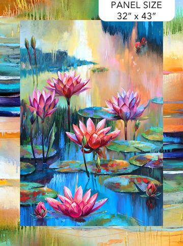 Lotus-33" Lotus Panel Dark Blue Multi DP28420-46