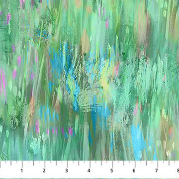 Lotus-Large Brushstrokes Light Green Multi DP28426-74