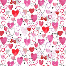 Love Matters-Mixed Hearts White Y4631-1