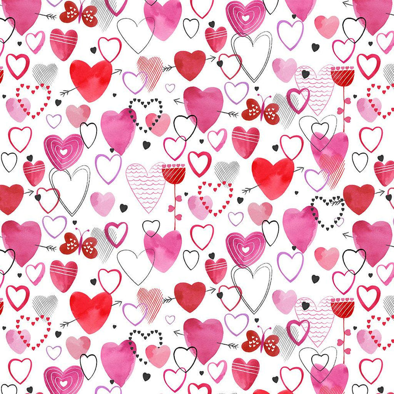 Love Matters-Mixed Hearts White Y4631-1