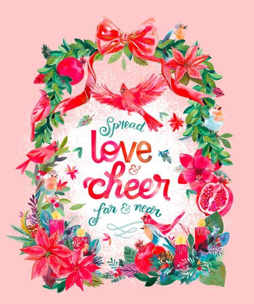 Love and Cheer-37" Panel Multi 21839-11