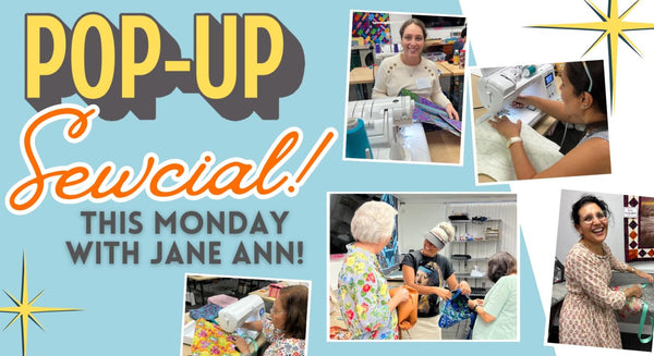 Pop-Up: SEWcial Mon 10/06 9:30am-1:00pm