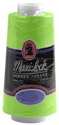 Maxi-Lock Polyester Serger Thread: 3000yds 50wt - Neon Green - 51-32789