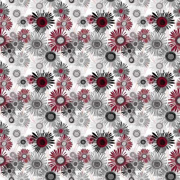 Merlot Digital Crazy Daisies Multicolor Y4263-55