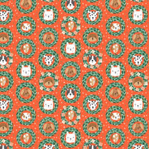 Merry Pawmas-Bark & Bough Red Metallic DG203-RE2M