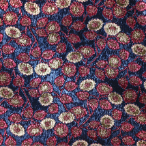 Metallic Brocade Multi Blue DARK BLUE