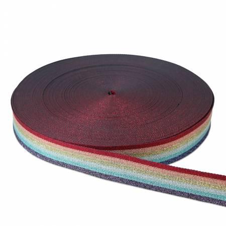 Metallic Rainbow Webbing 1-1/2in STWMD-MERA