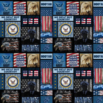 Military Cotton-Navy Block 1339-N