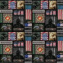 Military Marines Block Cotton 1339M