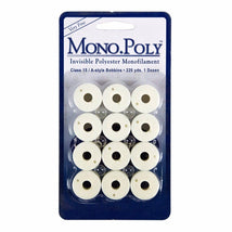 MonoPoly Clear Prewound Bobbins - 119-CL15-CL