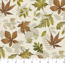 Natural Elements-Tossed Leaves Cream/Multi 27857-11