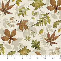 Natural Elements-Tossed Leaves Cream/Multi 27857-11