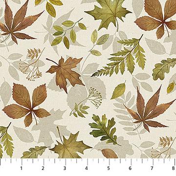 Natural Elements-Tossed Leaves Cream/Multi 27857-11