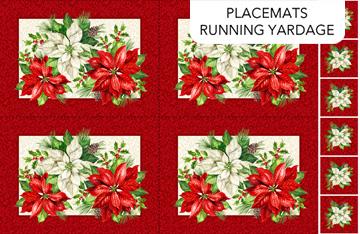 Holiday Joy-14" Placemats Panel Cream/Multi C28066-11