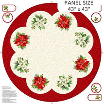 Holiday Joy-44" Tree Skirt Panel Cream/Multi C28067-11