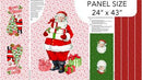 Vintage Christmas Canvas-25" Kids Apron Panel White/Multi C28161-10