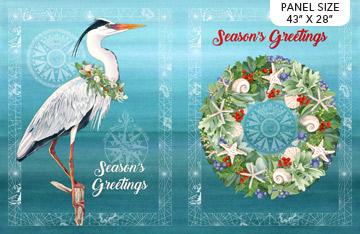 Coastal Christmas-Coastal Duet 30" Panel Blue/Multi DP23424-44
