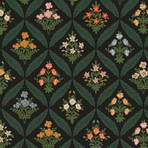 Dahlia Canvas-Estee Garden Black/Multi RP1602-AC3C