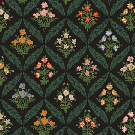 Dahlia Canvas-Estee Garden Black/Multi RP1602-AC3C