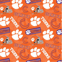 NCAA-Clemson Tone On Tone Cotton CLEM-1178