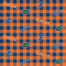 NCAA-Florida Gators Buffalo Plaid Cotton FL-1207