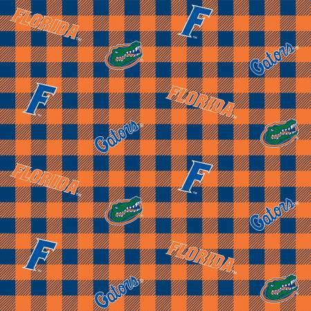 NCAA-Florida Gators Buffalo Plaid Cotton FL-1207