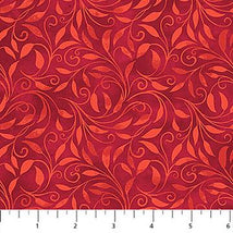 Nativity-Leaf Scroll Red 28226-24