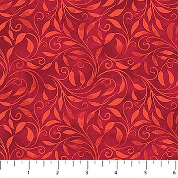 Nativity-Leaf Scroll Red 28226-24