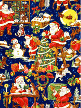 Noel-Busy Santa Blue OA598221