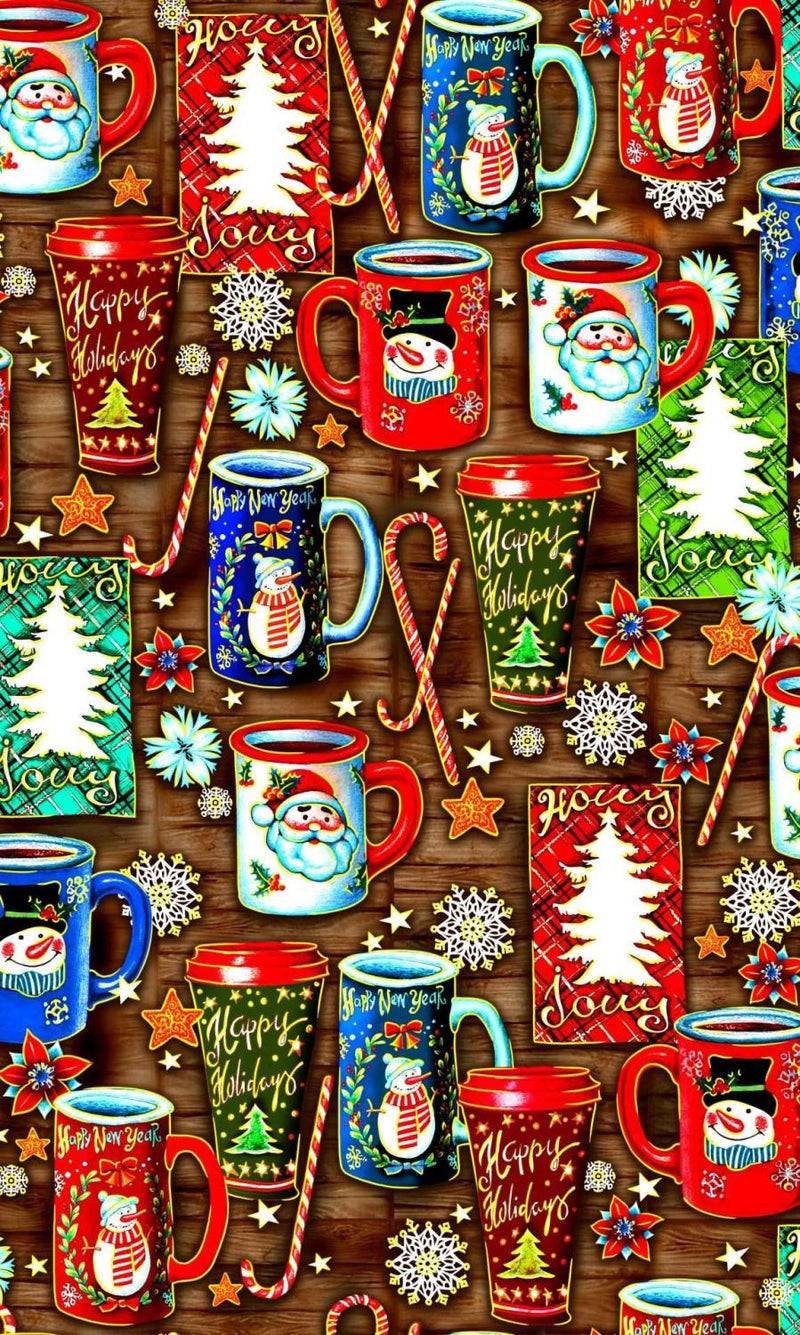 Noel-Holiday Cups Brown OA598161