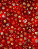 Noel-Snowflakes Red OA598241