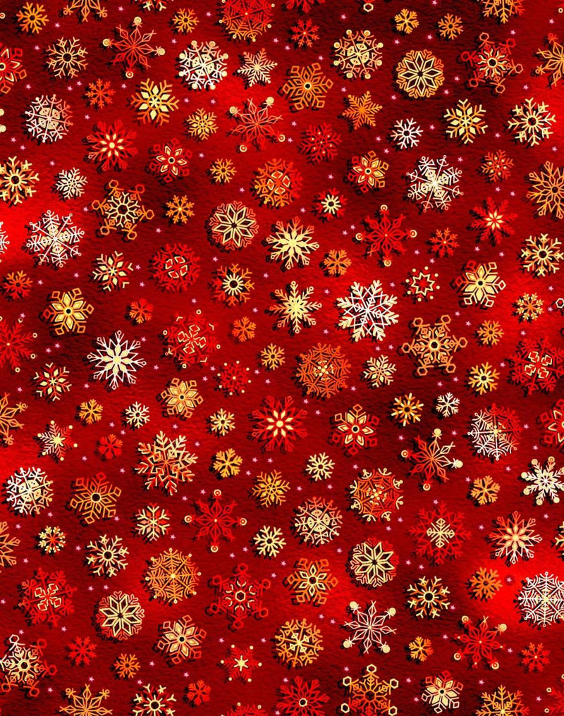 Noel-Snowflakes Red OA598241