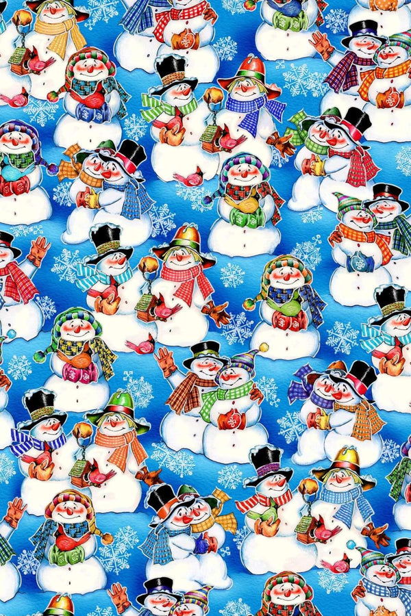 Noel-Snowmen Couples Blue OA598231