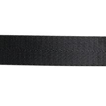 1in Poly/Nylon Herringbone Webbing Black 25MM-19