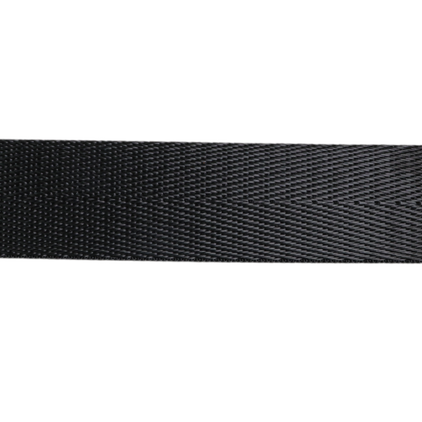 1in Poly/Nylon Herringbone Webbing Black 25MM-19