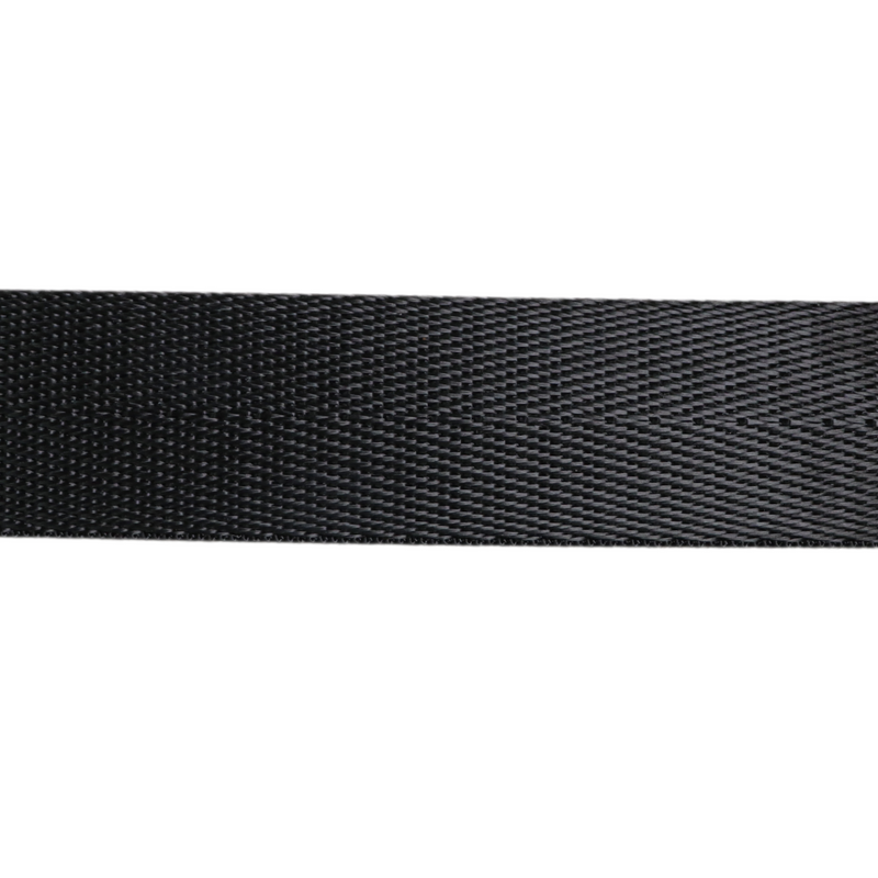 1in Poly/Nylon Herringbone Webbing Black 25MM-19