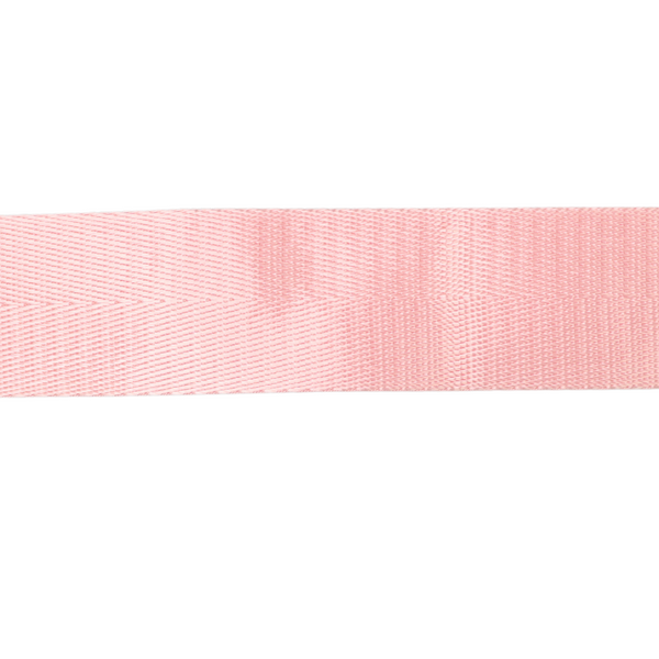 1 1/2in Poly/Nylon Herringbone Webbing Lt. Pink 38MM-35