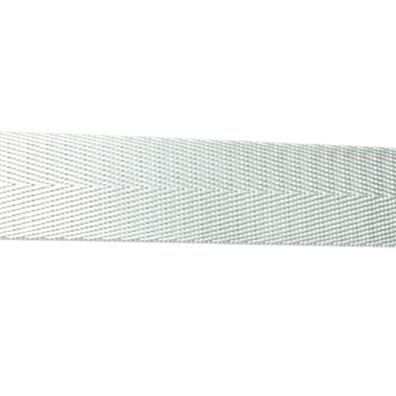 1in Poly/Nylon Herringbone Webbing Silver 25MM-9