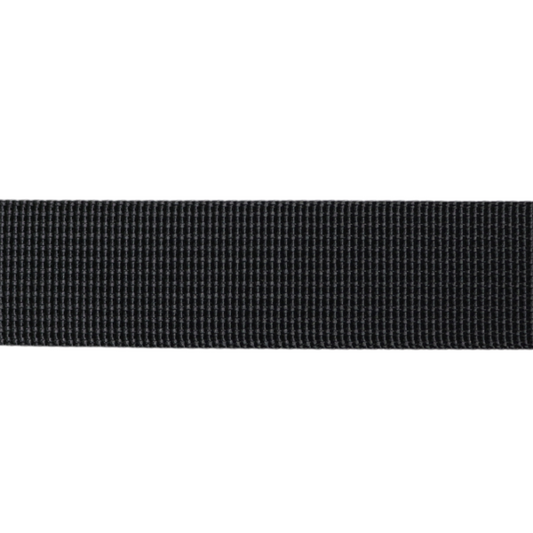 1in Poly/Nylon Webbing Black 25MM-P-1