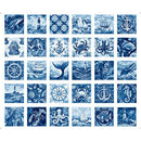 Ocean Blues-36" Nautical Motif Patches Panel Blue 2600-30855-B