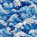 Ocean Blues-Ocean Waves Blue 2600-30860-B
