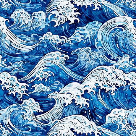 Ocean Blues-Ocean Waves Blue 2600-30860-B