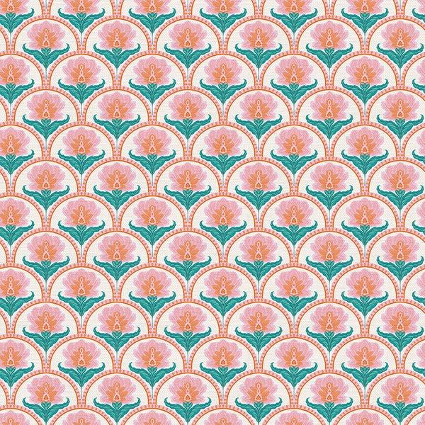 Pieces Of India-Indian Iris Teal/Orange 12025704