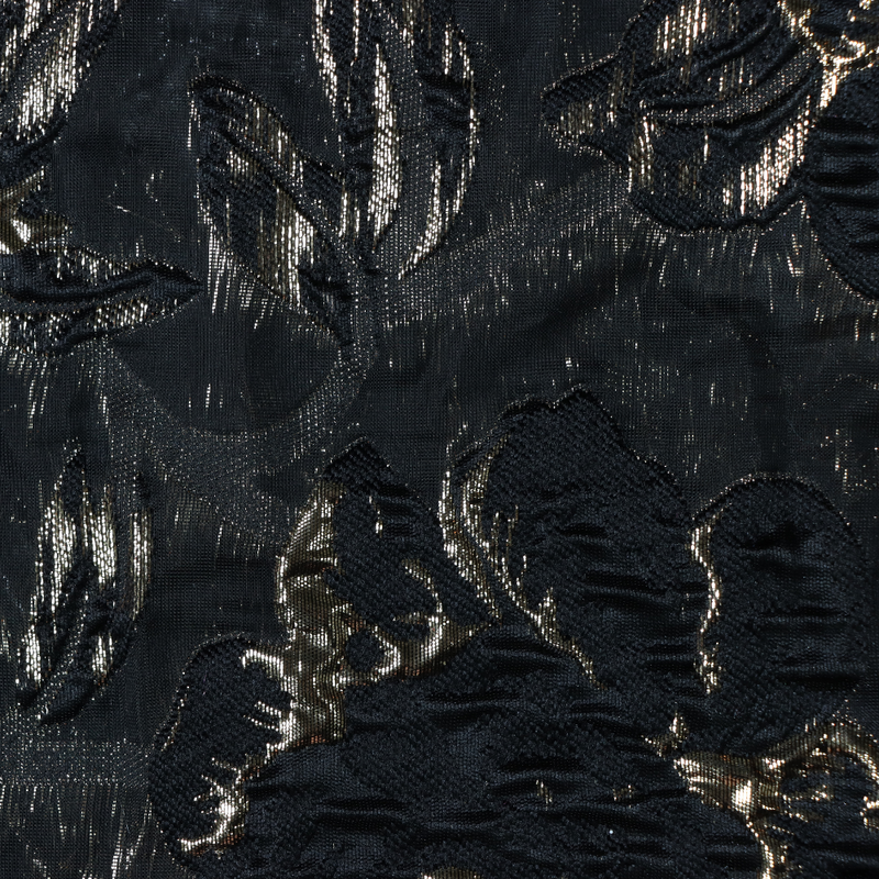 Organza Brocade-Black/Gold ORGANZABROCADE-BLK/GLD