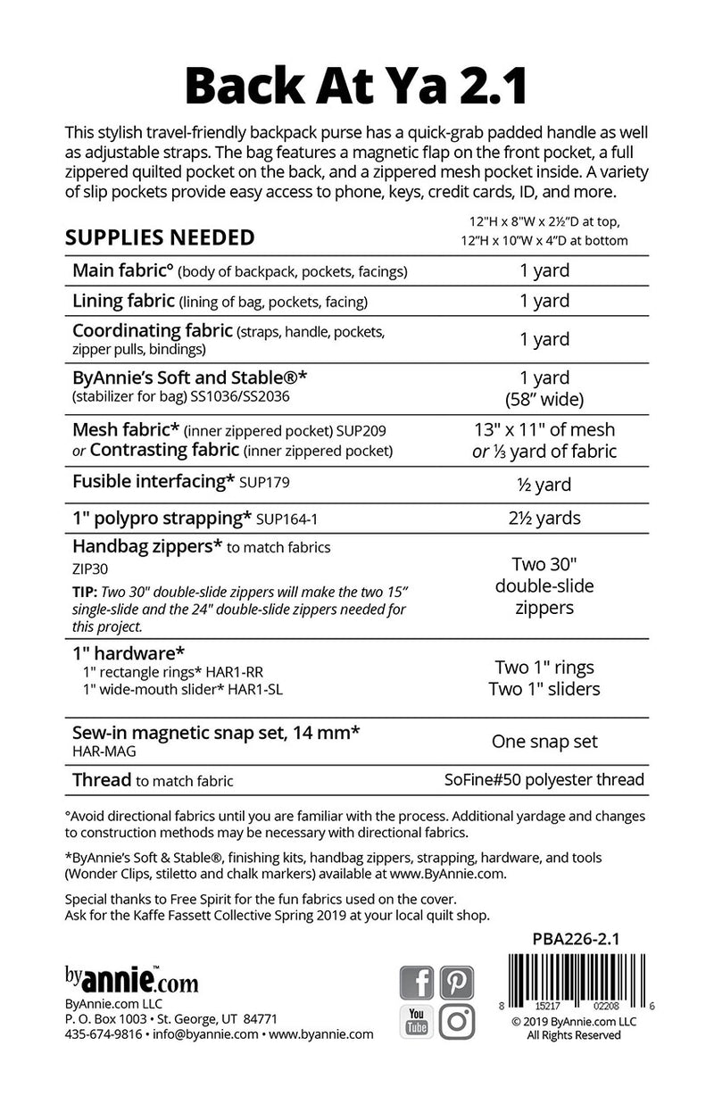 Back At Ya 2.1 PBA226-21