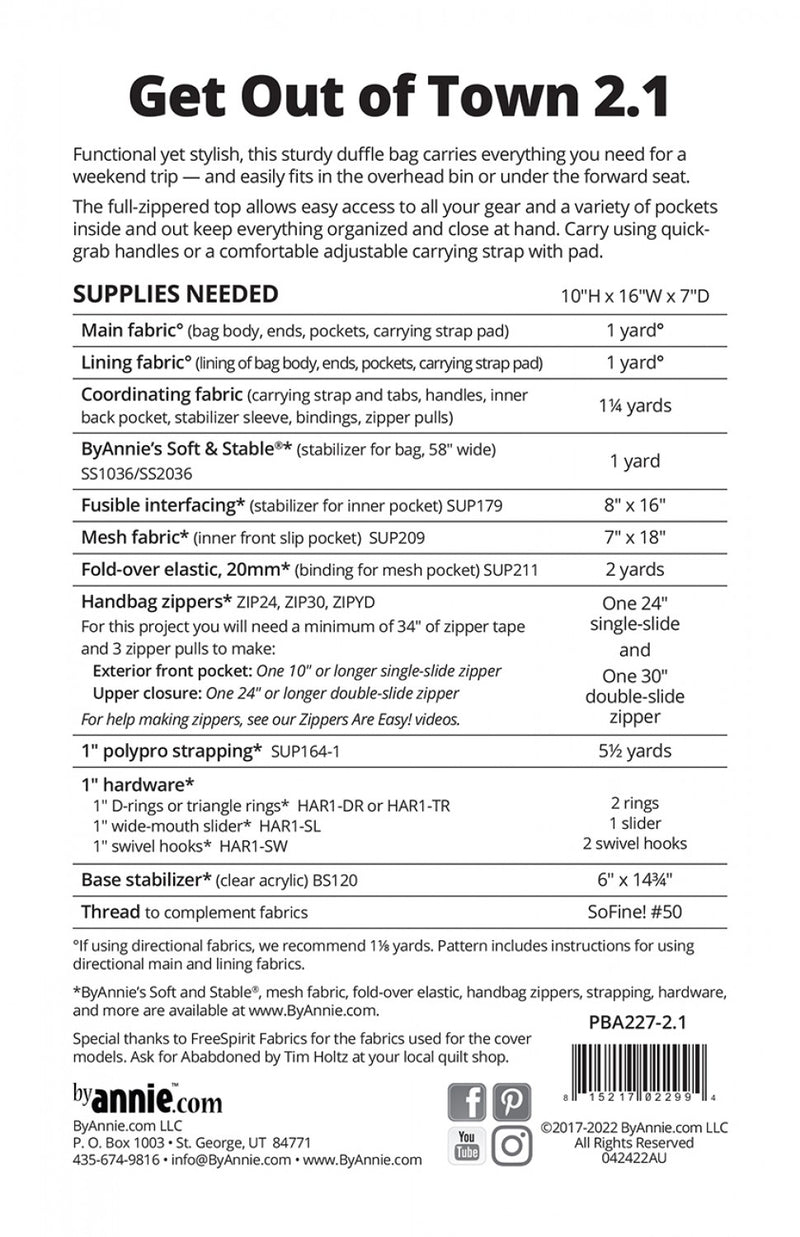 Get Out of Town Duffle 2.1 PBA227-21